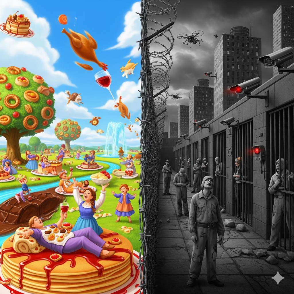 Schlarrafenland oder Überwachungsstaat